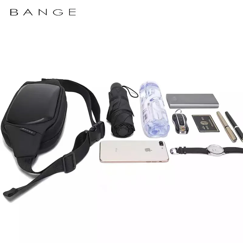 BANGE ใหม่ Anti-Theft Multifunction Crossbody กระเป๋าแมสเซ็นเจอร์สะพายไหล่กระเป๋ากันน้ำชายสั้นกระเป๋าคาดหน้าอกแพ็คสำหรับผู้หญิง