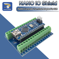 NANO V3.0 3.0 Controller Terminal Adapter Expansion Board NANO IO Shield Simple Extension Plate For Arduino AVR ATMEGA328P