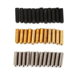 12PCS/PACK Electric Bass Guitar Bridge Saddles Hexagon Screws Tremolo Bridge Hex Screws for tremolo electric guitar bass New