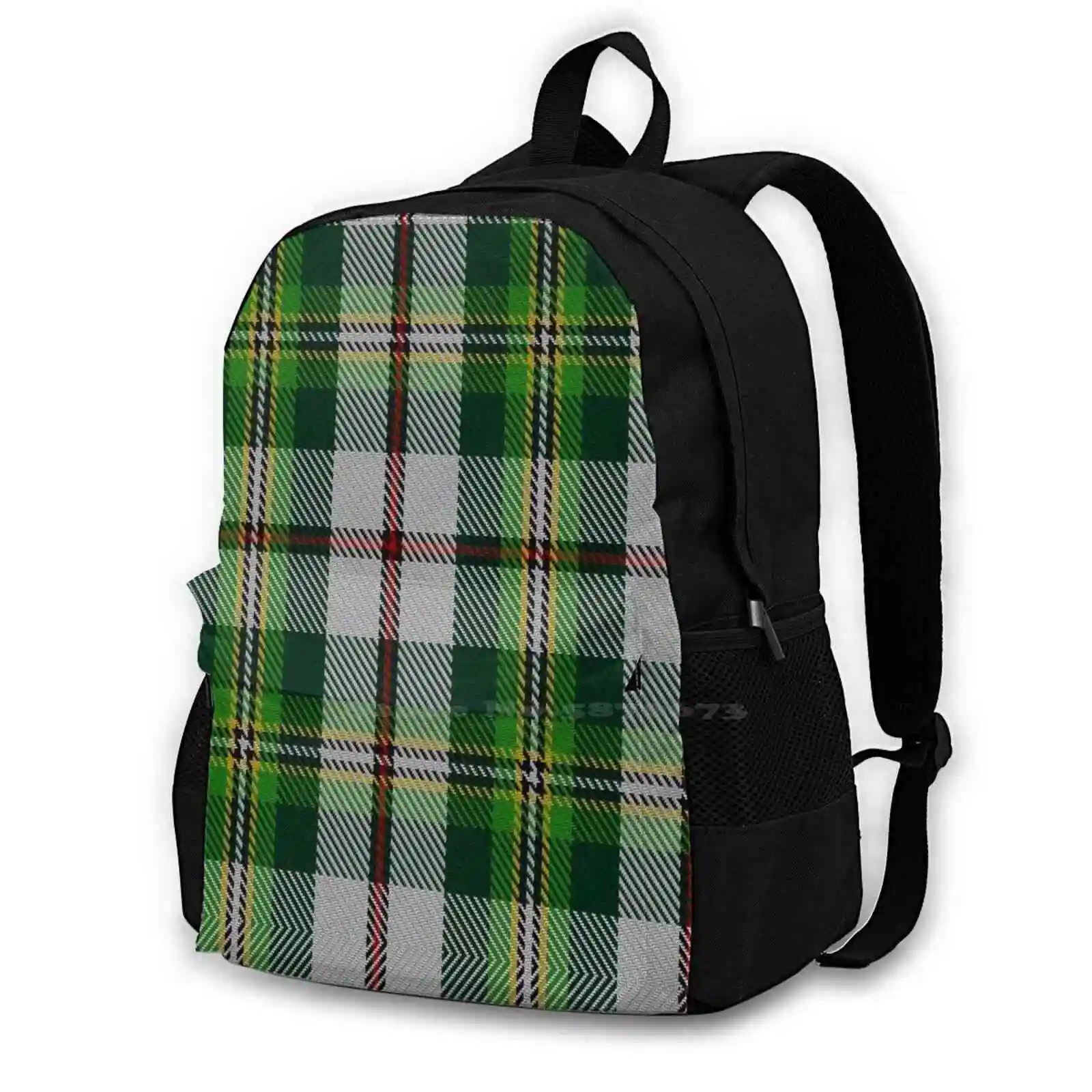 Dress Clan / Family Tartan Backpacks For School Teenagers Girls Travel Bags Total Tartan Blue Green Brown White Black Red Scot