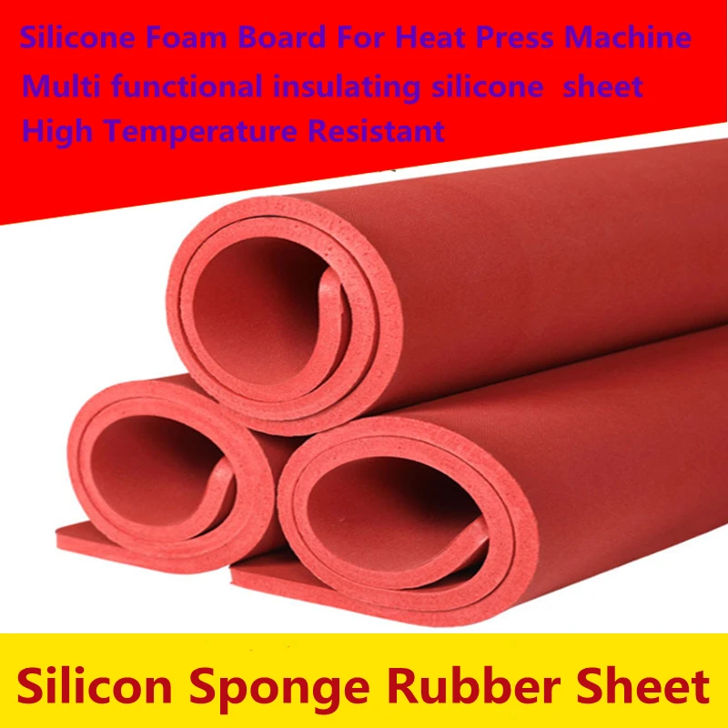 Thickness 3MM-10MM High Performance Standard Size Silicone Foam Board Sheet Heat Resistant Silica Rubber Mat Factory Sale