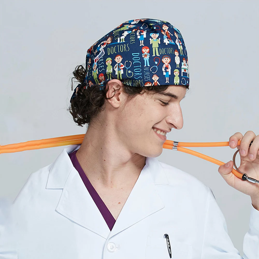 Gorro médico ajustable para enfermera, gorros para médico, clínica Oral, clínica, cirugía, médico