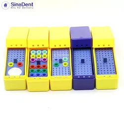 1Pcs Dental 72 Holes Endo Box Endo Files Sterilization Box for High Speed Burs Reamers Gutta Percha Disinfection Random Color