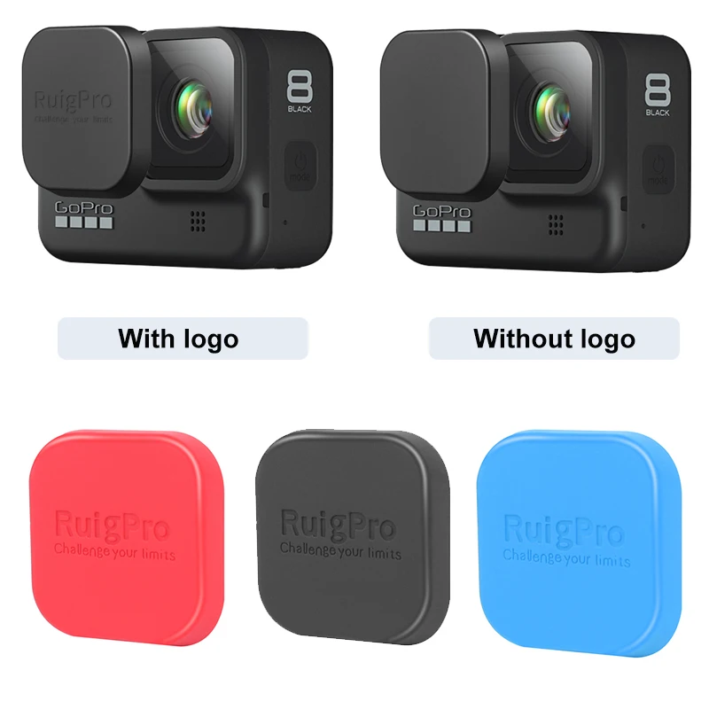 Lenti in Silicone di Protezione In Vetro Temperato Caso della copertura della Protezione Per Gopro Hero 8 9 Nero Accessori Macchina Fotografica di Azione