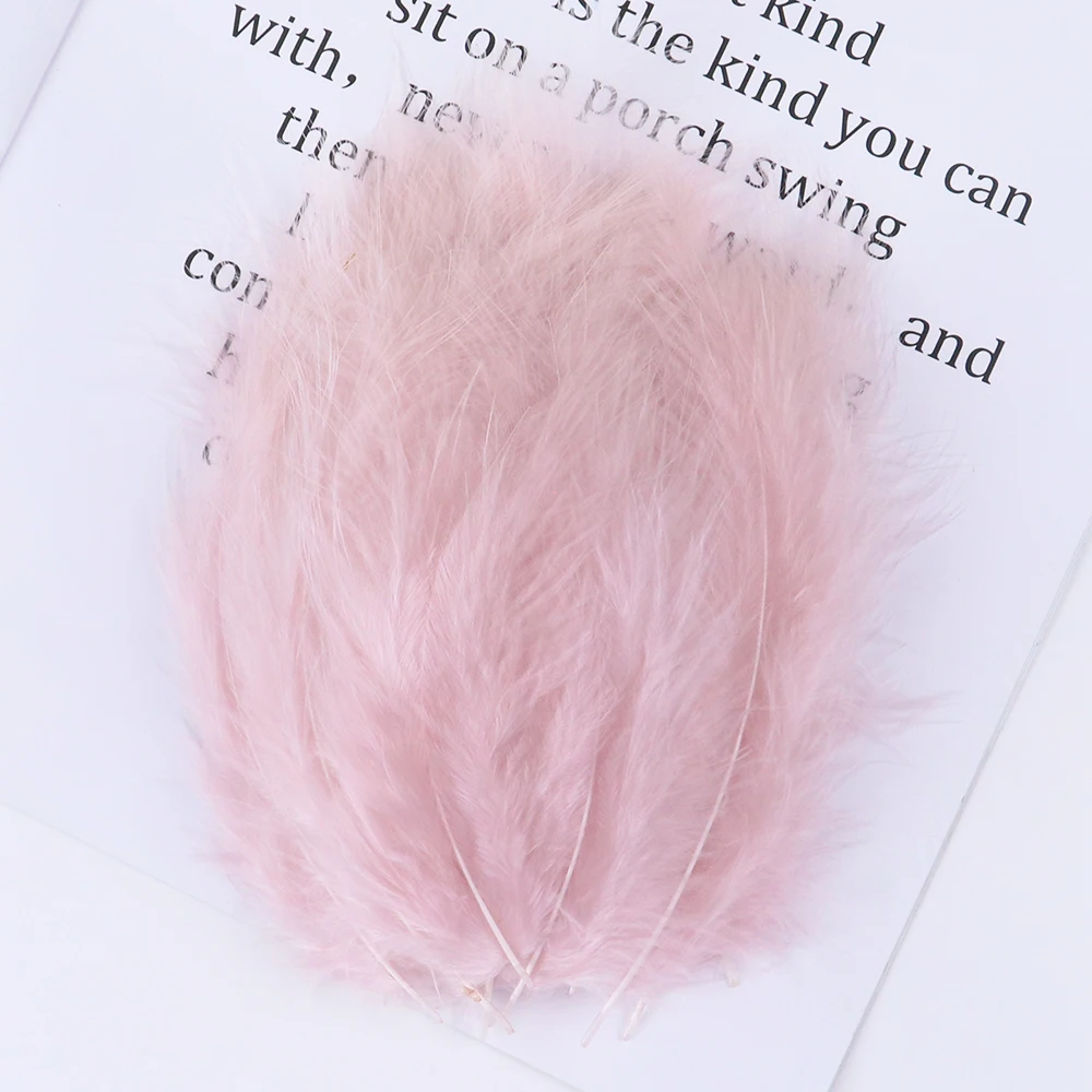 Wholesale 4-6 Inches 10-15cm Turkey Marabou Feather Fluffy Plume Wedding Dress DIY Jewelry Decororation Accessories Feathers