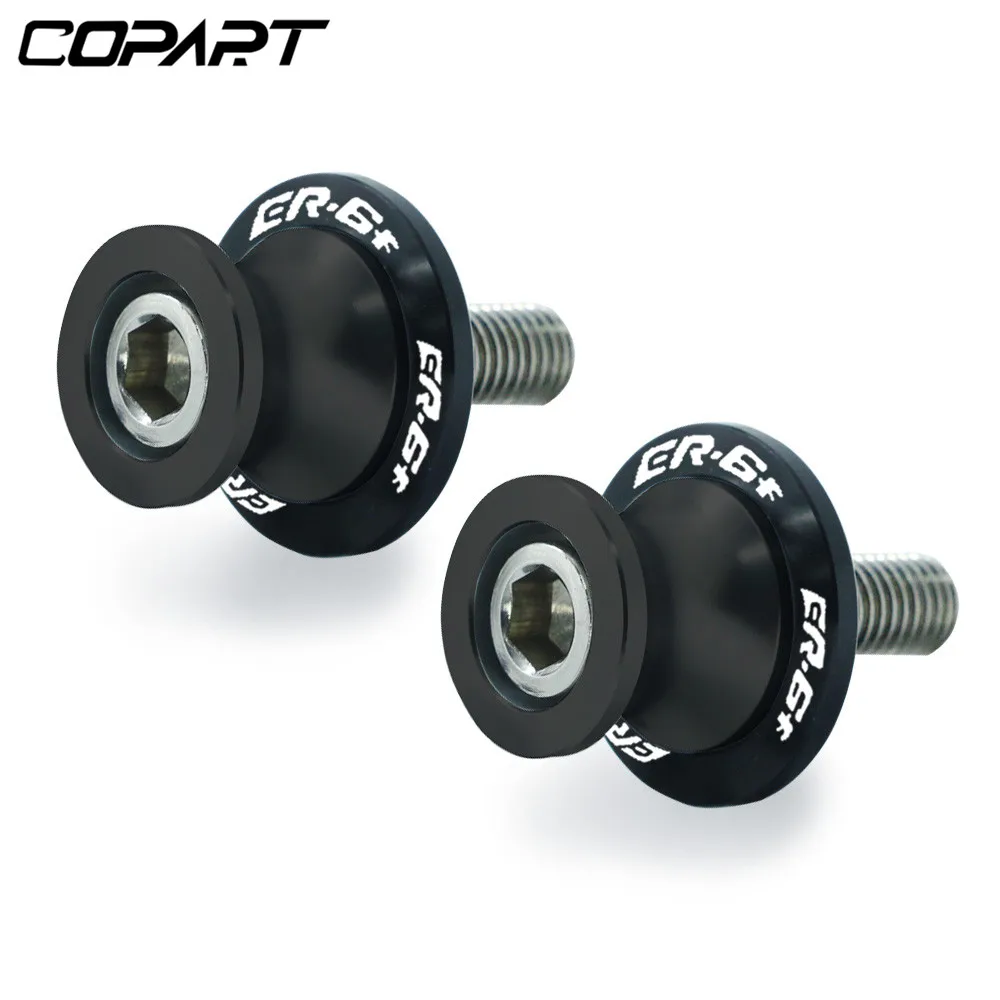 For Kawasaki ER 6F ER-6F ER 6 F ER6F All Years 6/8/10MM Motorcycle SwingArm Sliders Spools CNC Swing Arm Stand Screw Paddock