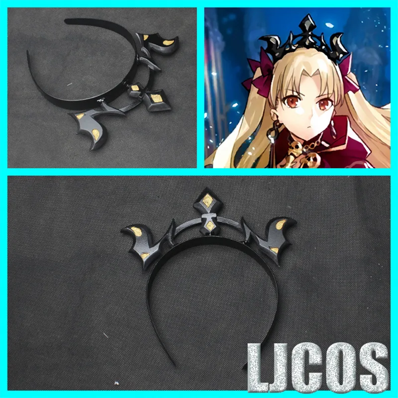 Fate Grand Order FGO Ereshkigal คอสเพลย์ Headband Hairband ต่างหู Headwear ฮาโลวีน Carnival Cosplay Props