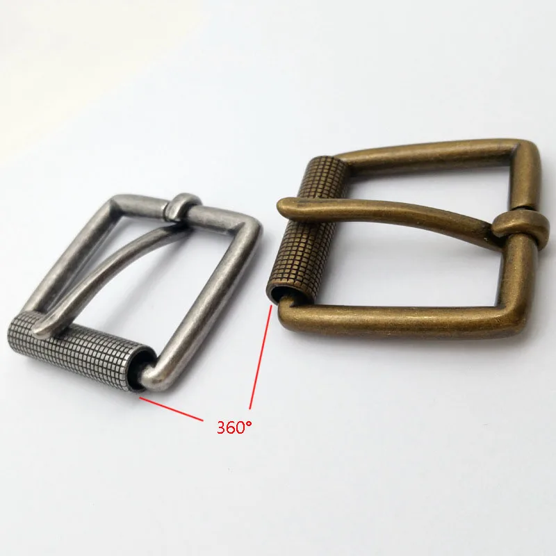 40mm Roller Buckle Pin Belt Buckle Vintage antique style DIY Leather Craft Jeans Accessories for 3.8cm-3.9cm Wide Belt