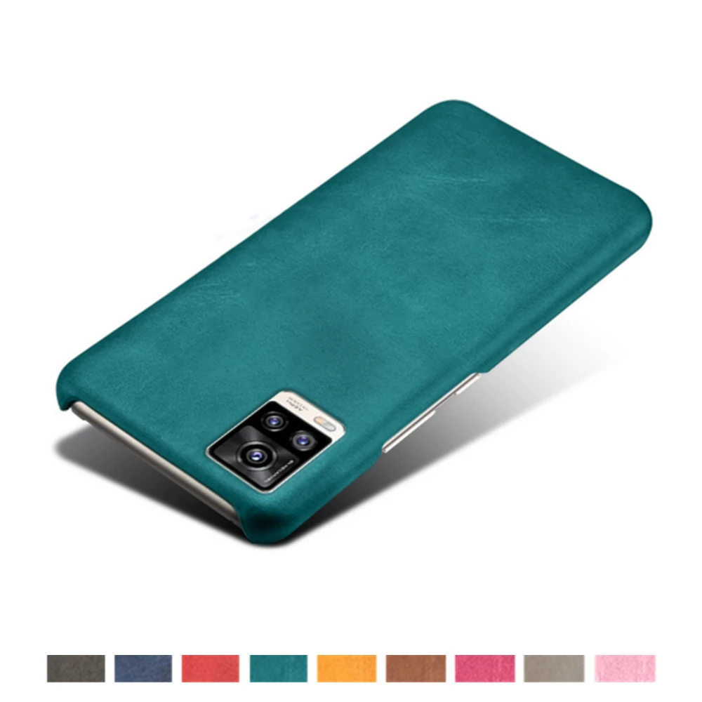 Luxury PU Leather Case On The For Vivo V20 Capa Slim Hard PC Phone Cover For VI VO V 20 4G 6.44