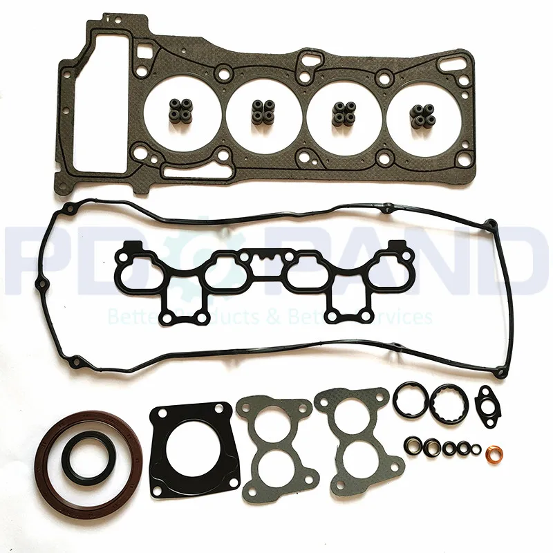 QG16DE Overhaul Rebuilding Gasket Kit 10101-8M027 forNissan Sunny NEO N16 Primera P12 1.6L