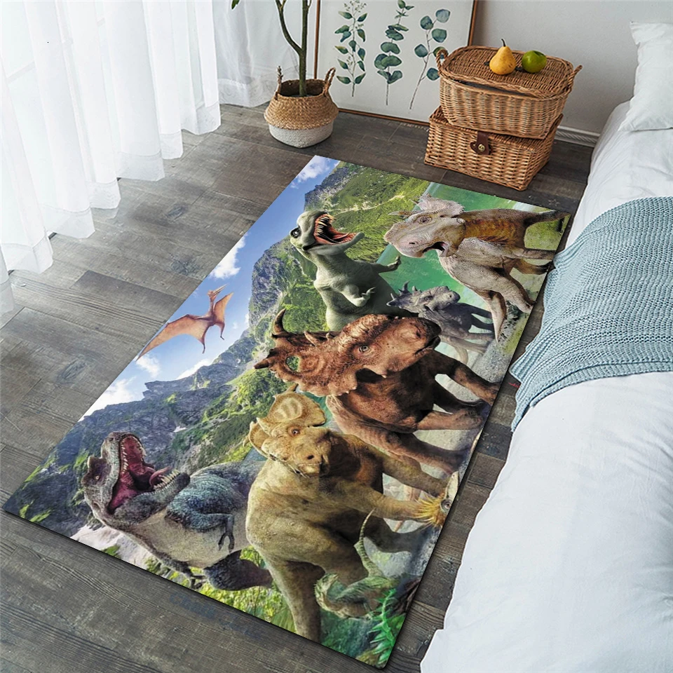 Kids dinosaur Shaggy Anti-Skid Floor play Mats 3D Carpet Non-slip rug Dining Living Room Soft Child Bedroom Mat Carpet Home 005