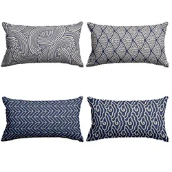 Traditional Japanese Printing Pattern Decorative Pillowcase Sofa Cushion Cover Pillowcase Home Textile Decor 30*50