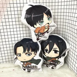 Boneca de Pelúcia Attack on Titan, Brinquedo de Travesseiro Anime, Boneca Recheada Macia, Levi Ackerman, 10cm