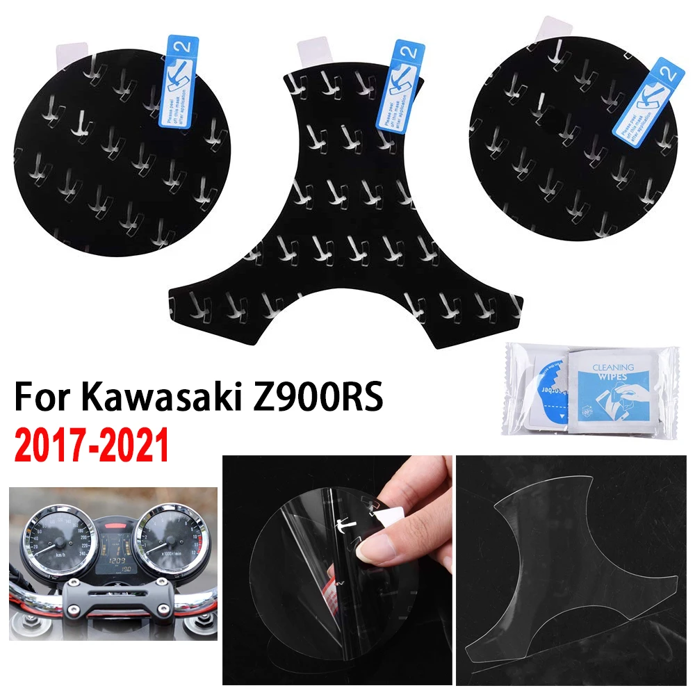 

For Kawasaki Z900RS Motorcycle Cluster Scratch Protection Film Dashboard Screen Protector TPU 2017 2018 2019 2020 2021 Z900 RS