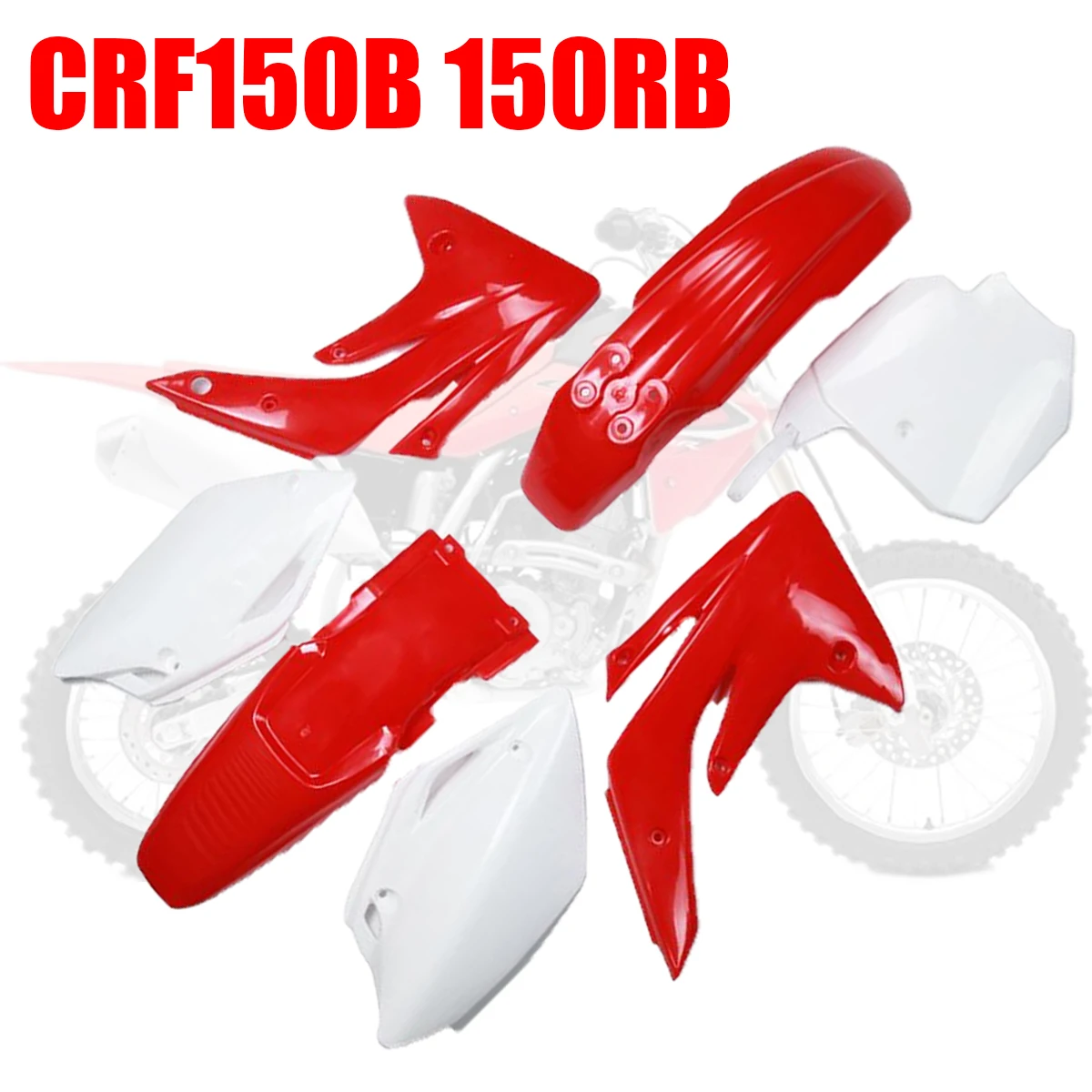 Motorcycle Plastic Fairing Body Kit Front Rear Fender For HONDA CRF150R CRF 150R CRF150RB 2007 2008 2009 2010 2011 2012 2013