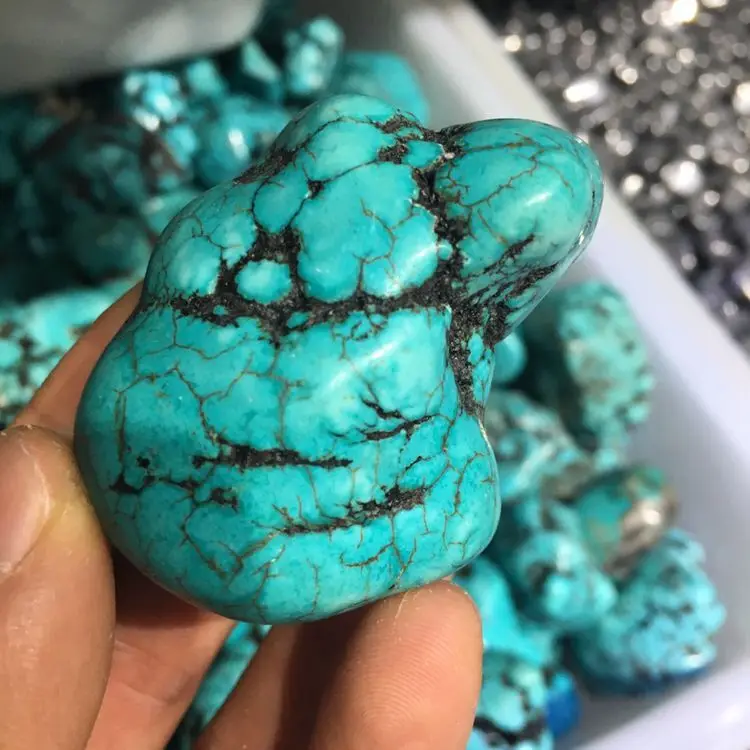 Natural mineral natural turquoise original stone mineral specimens 70-80g