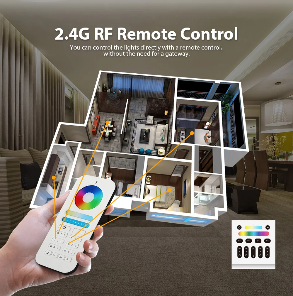 LED Controller 12V DC Gledopto Zigbee Pro Smart Life Voice RF 2.4G Wireless Remote Control RGB CCT RGBW RGBCCT LED Strip Lights