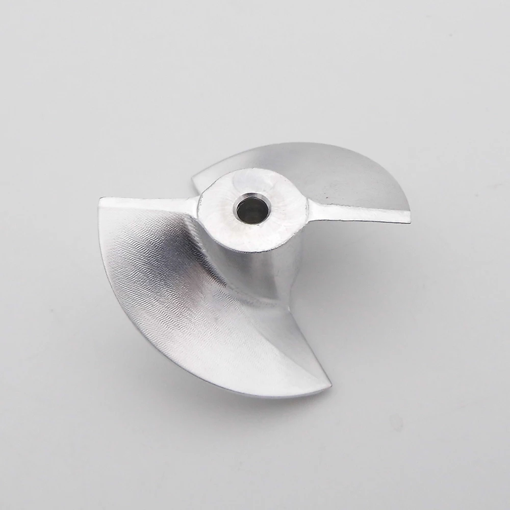 1PC Aluminum Metal CNC Propeller Jet Pump Thruster Propeller Prop 4mm 5mm Shaft Diameter 40mm 26mm for RC Jet Drive Boat