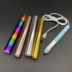 Heated Hot Foil Quill Pen Foil Quill Invitation Tool Kit Apply Foil To Cards Scrapbooking DIY Handmade Craft Foil Roll