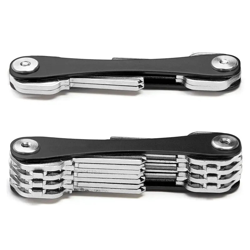 Dropshipping EDC Smart Key Holder Wallet Door Keys Holder Metalowy brelok do kluczy samochodowych Kieszonkowe narzędzia Metalowe kompaktowe organizery na klucze