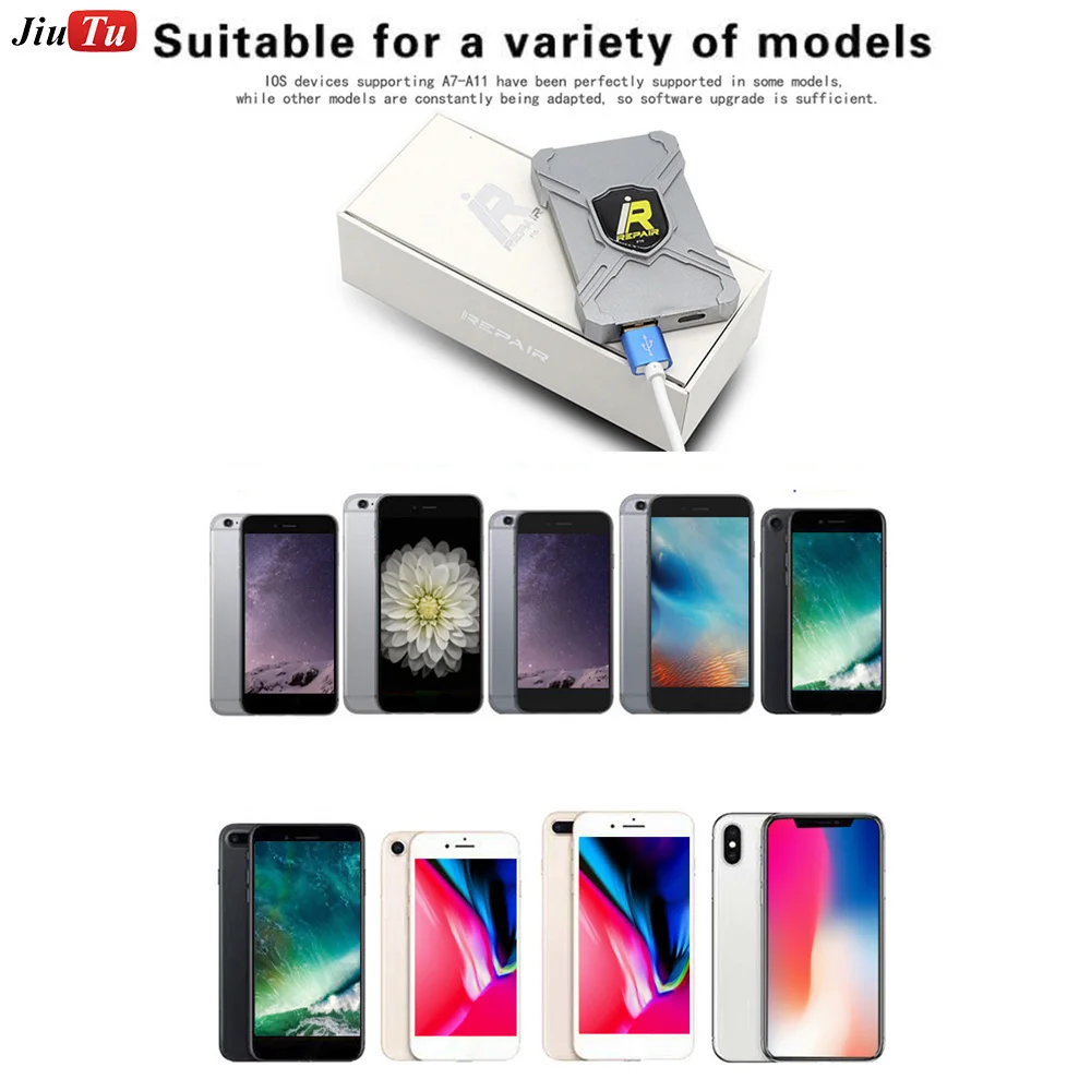 Ifix P10 / iD Box for 7 7P 8P X الرقم التسلسلي قراءة كتابة بنقرة واحدة فك واي فاي وجميع البيانات Syscfg الأخرى لا تفكيك