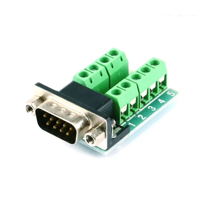 DB9 Männlich Weiblich Adapter Signale Terminal Modul RS232 Seriell Zu Terminal DB9 Stecker
