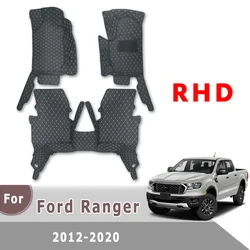 Right Hand Drive Car Floor Mats For Ford Ranger T7 T8 2012 2013 2014 2015 2016 2017 2018 2019 2020 2021 2022 2023 Auto wildtrak