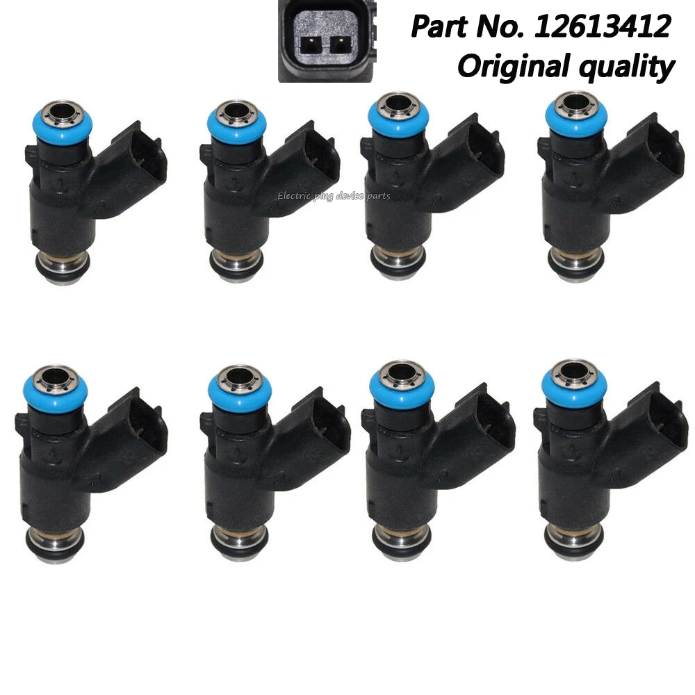 

8pcs 12613412 217-3412 Genuine Fuel Injectors for Cadillac Escalade Chevrolet Silverado Suburban GMC Sierra Yukon Chevy 6.0L V8