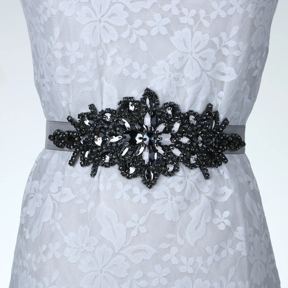 Women\'s Crystal Diamond Bridal Belt Sashes Wedding Belts Sash for Wedding