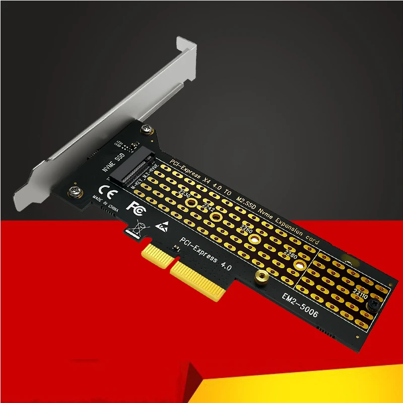M.2 NVME SSD to PCIe 4.0 Adapter Riser Card 64Gb SSD PCI Express X4 Adapter for Desktop PC PCI-E GEN4 Full Speed for Chia Mining