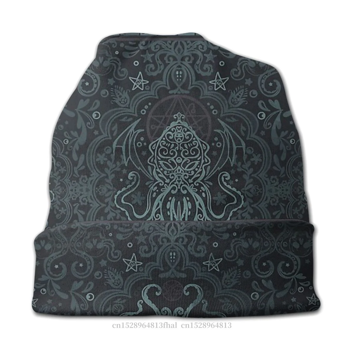 Chapéu de malha quente para homens e mulheres, Cool Bonnet, Cthulhu, Mythos, Lovecraft, Horror, Old Ones, Skullies, Gorros, Bonés, Inverno