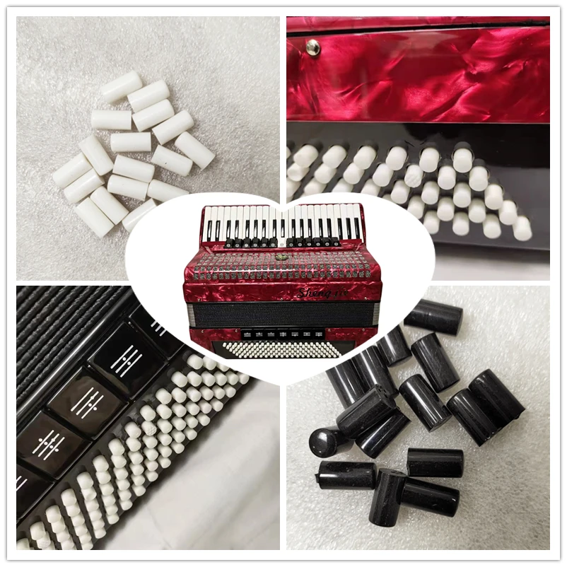 Accordion Accessories Black and White Bass Button, Directly Supplied By the Factory