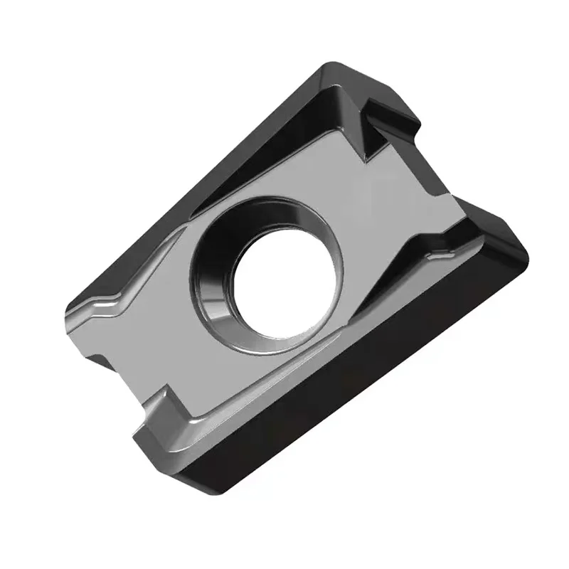 10 Stuks Cnc Dubbelzijdige Snelle Feed Lnmu110408 Srge Vierkante Schouderpen Frezen Inzetstuk Verwerking Staal Rvs Lnmu 110408