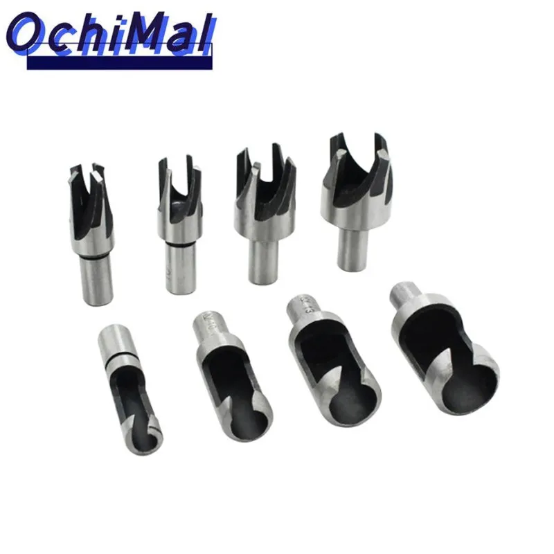 23-Pack Woodworking Chamfer Drilling Tool Countersink Drill Bits Wood Plug Cutter and Automatic