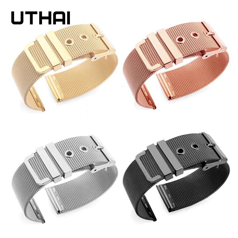 UTHAI P42 Watchbands Suitable for Apple Watch Apple Watch Band 3 4th Generation Milanese watch strap image 6
