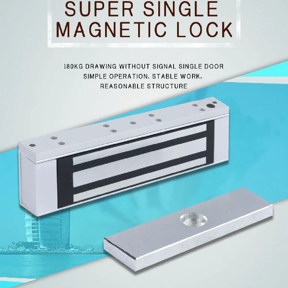 Serrure magnétique électrique avec ZL, 180kg, 350 artériel, 280kg, 600 artériel, DC 12V, serrure électromagnétique de porte, accessoires de contrôle d'accès