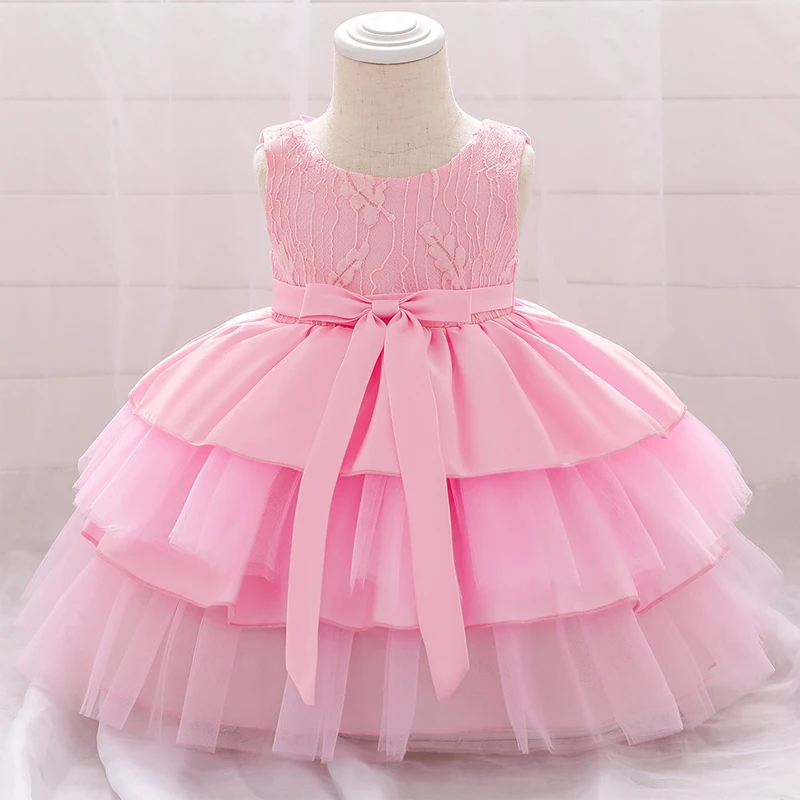 Baby Clothes Girls Party Dress Flower Girls Princess Clothes Kids Costume Elegant Fluffy Dresses First Communion Baptism Vestido