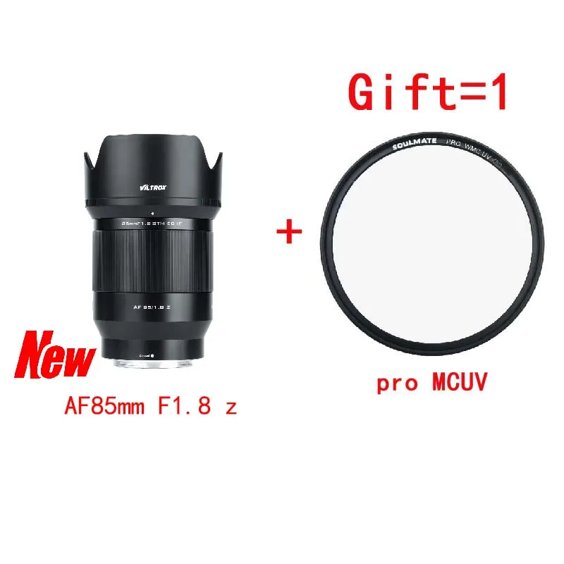 

Viltrox 85mm F1.8 Z Interface Type lens Auto Focus Fixed focus 85 mm lens for Camera Nikon Z-mount Z5 Z50 Z6 Mark II Z7 MarkII