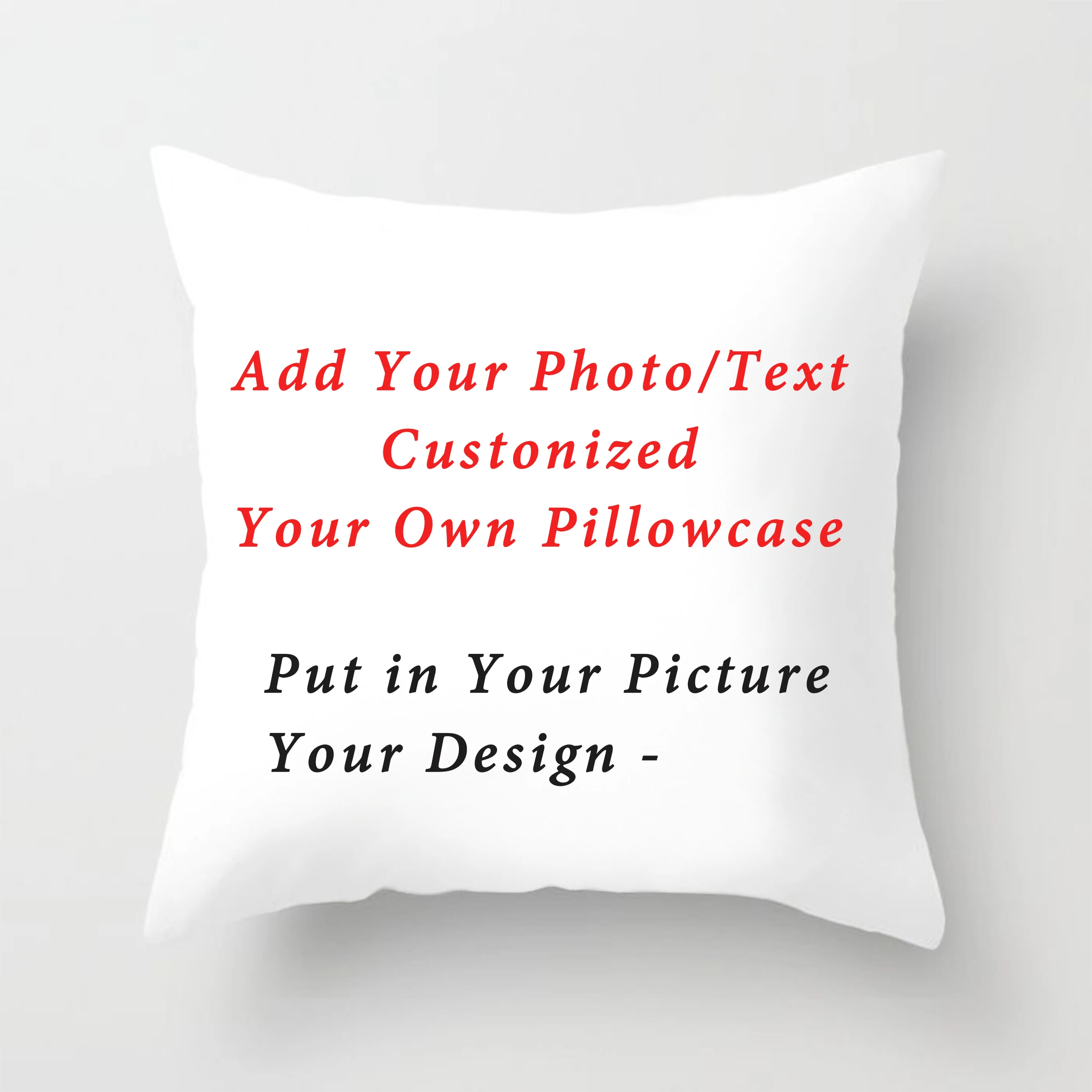 RULDGEE Custom Picture Pillow Cover Kpop Pillowslip Pet Wedding Personal Life Photo Customize Gift Home Cushion Cover Pillowcase