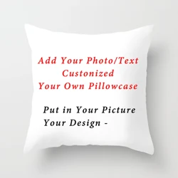 RULDGEE Custom Picture Pillow Cover Kpop Pillowslip Pet Wedding Personal Life Photo Customize Gift Home Cushion Cover Pillowcase