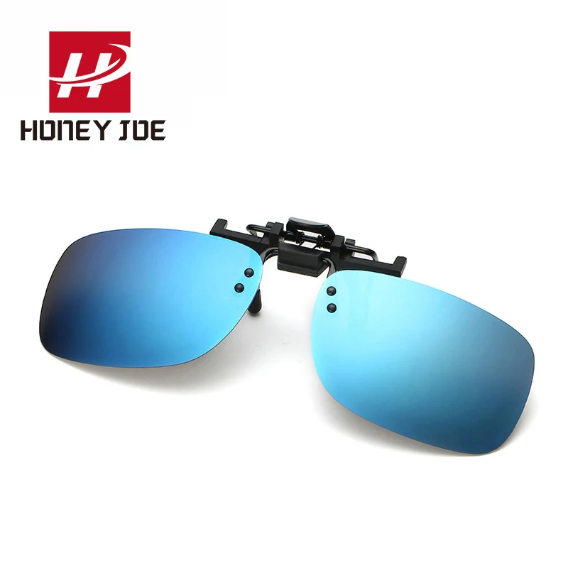 Polarized Vintage Clip On Flip Up Sunglasses Men Women Night Vision Yellow Lens for Myopia Glasses Driving Eyewear Sun Glasses