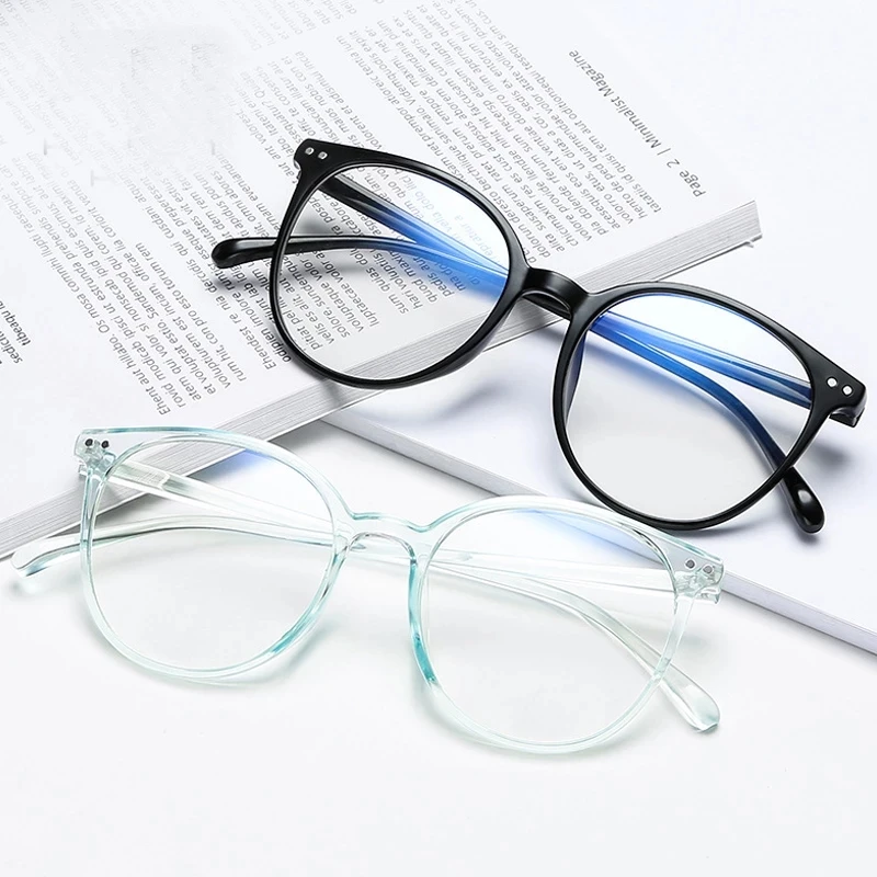 2024 Trends Office Anti Blue Light Oversized Retro Computer Glasses Women Blue Blocking Gaming Big Size for Men Eyeglasses Frame