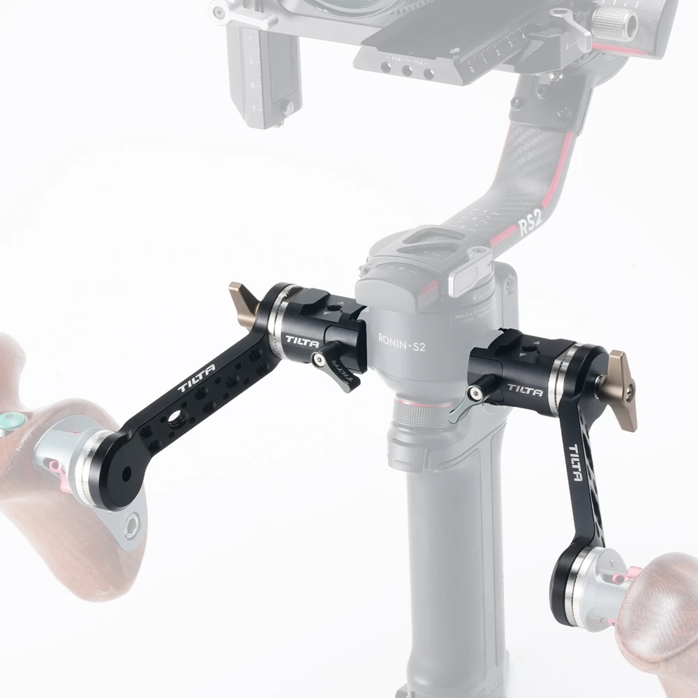 TILTA TGA-ANA Brazos extensores de riel NATO ajustables y soporte Rosette para DJI RS 2/RS 3 Pro/RSC 2/RS 3/RS4 Pro/RS4/RS5