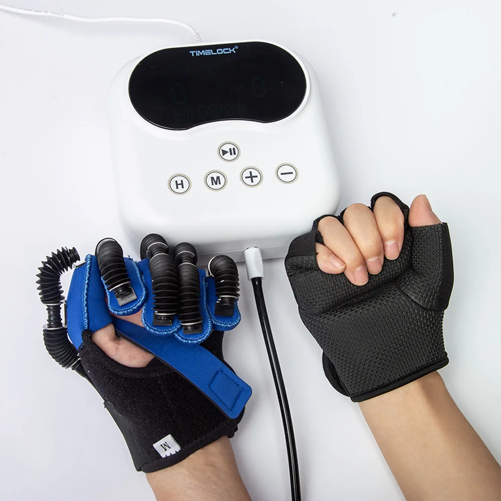 English Stroke Hemiplegia Rehabilitation Robot Gloves Hand Finger Training Function Recovery Exercise Equipment