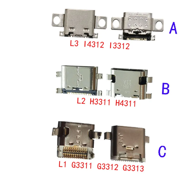 10Pcs Type C Usb Charger Charging Port Plug Dock Connector For Sony Xperia L3 I4312 I3312 L1 G3311 G3312 G3313 L2 H3311 H4311