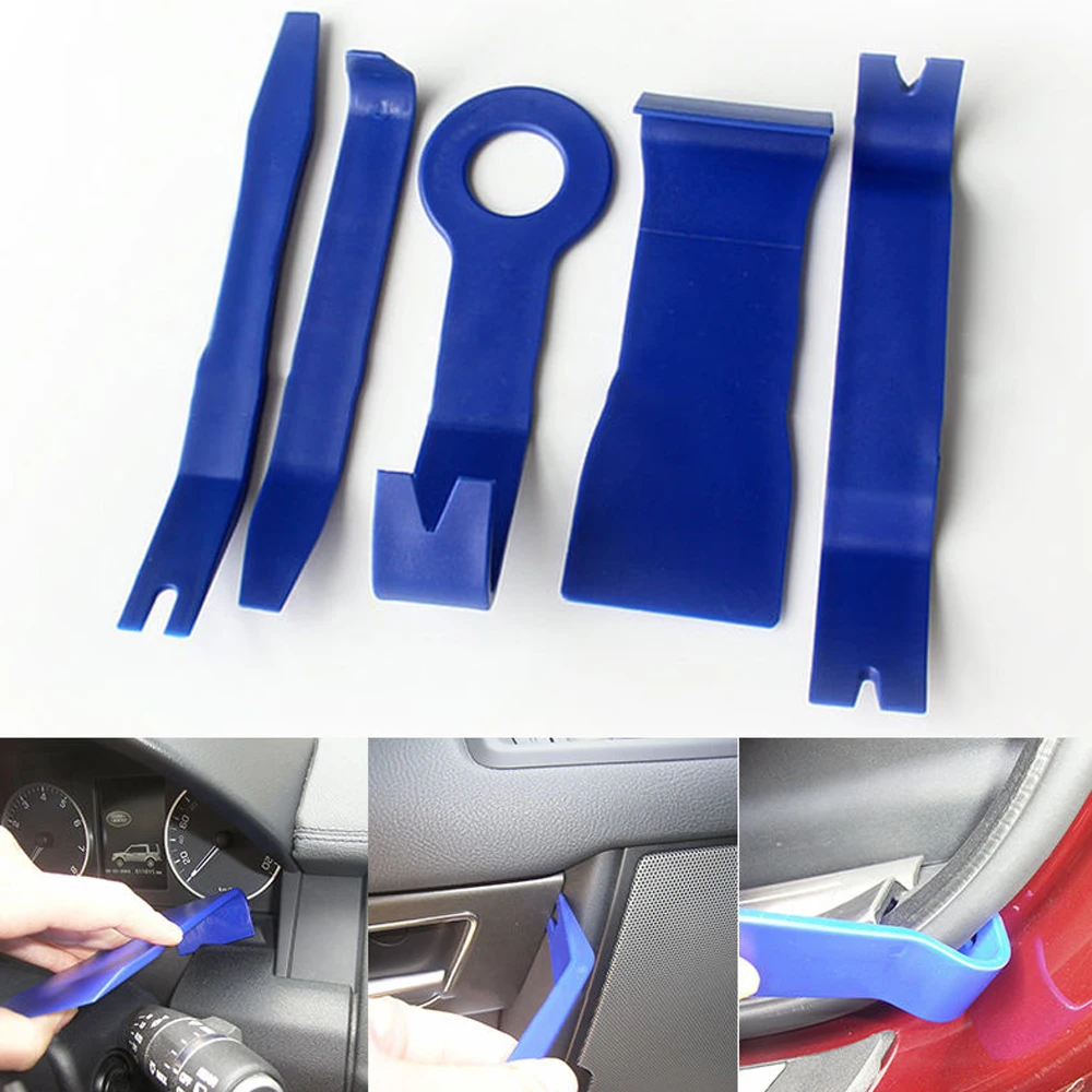 1 Set Car Dash Panel Install Removal Pry Tool Radio Audio Stereo Door Trim Plastic Kit Dashboards Trim Car Interior Repair Tool