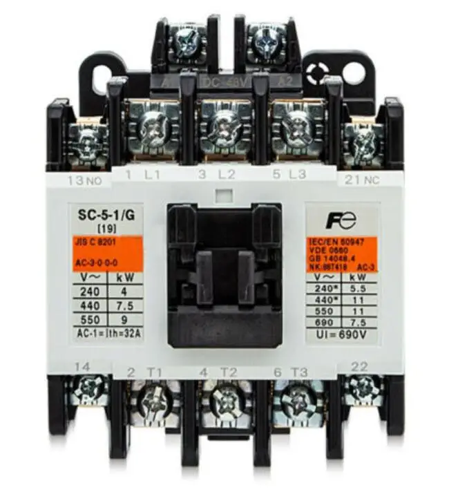 

SC-5-1/G DC48V 3P | 22A | 48VDC SC AC contactor (DC coil)