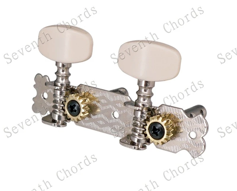 2 Teile/satz Ukulele String Tuning Pegs Tasten Ukulele Mechaniken Tunersguitar Zubehör Teile Chrom Musical Instrument – Detail 4