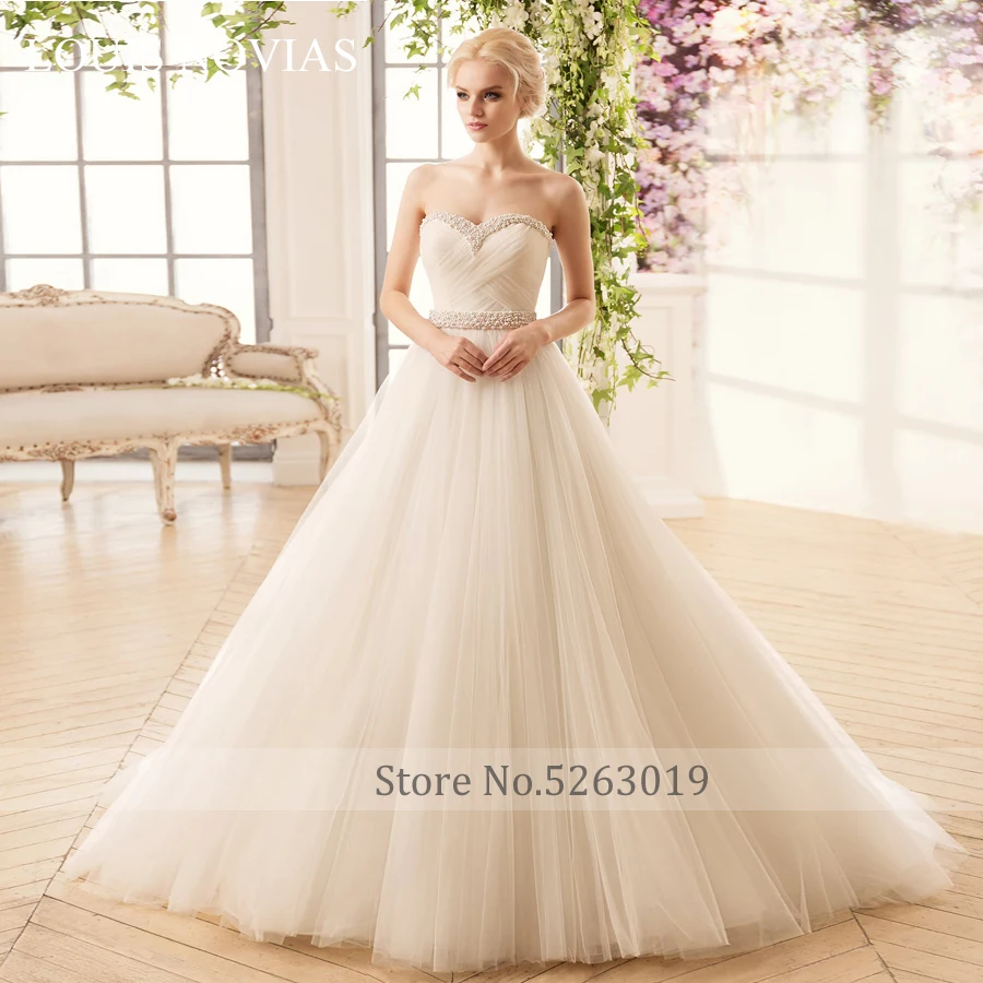 Louis Novias Tulle Wedding Dresses Beading Colorful Princess Korean Tulle Dress For Wedding Party None Robe Longue