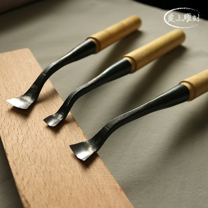 Elbow chisel Woodwork Carving knife Dig hole Spoon knife Woodwork chisel Dish Tray tools
